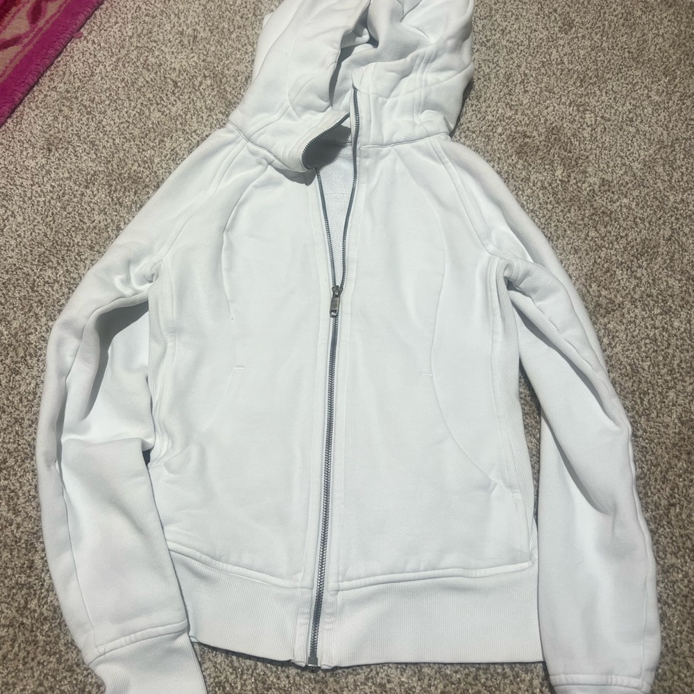 lululemon athletica white zip up